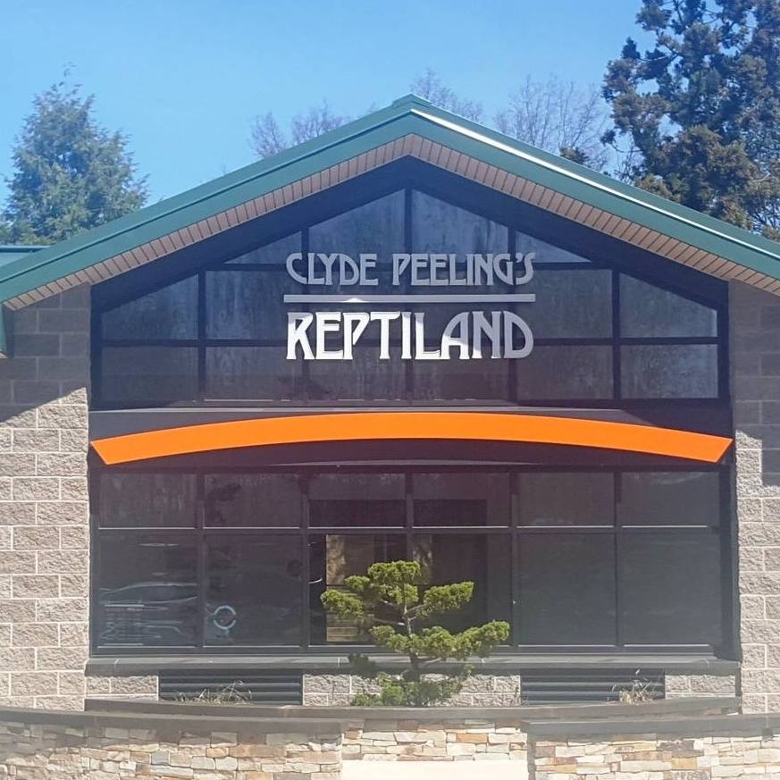 Clyde Peeling's Reptiland Logo