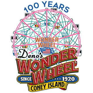 Deno's Wonder Wheel Amusement Park Logo